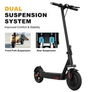 HOVERMAX H10K Pro Electric Scooter, 500W Motor 19MPH Top Speed 22 Miles Long Range, 10'' Solid Tires Folding Electric Scooter for Adult Commute