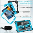 thumbnail image 3 of REQO Case for iPad 9th/ 8th/ 7th Generation Case 10.2 Inch,Heavy Duty Shockproof iPad 10.2 Case 2021/2020/ 2019 with 360°Rotatable Hand/Shoulder Strap,iPad Case 9th Generation, 3 of 7