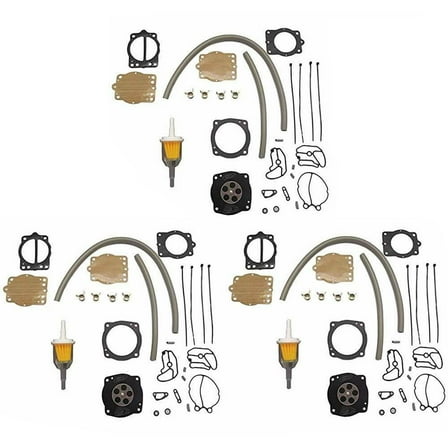 Wauebuly Carburetor Rebuild Kit for Kawasaki Jet Ski 900 1100 STX ZXI Keihin CDK-2 38-44mm 3Packs