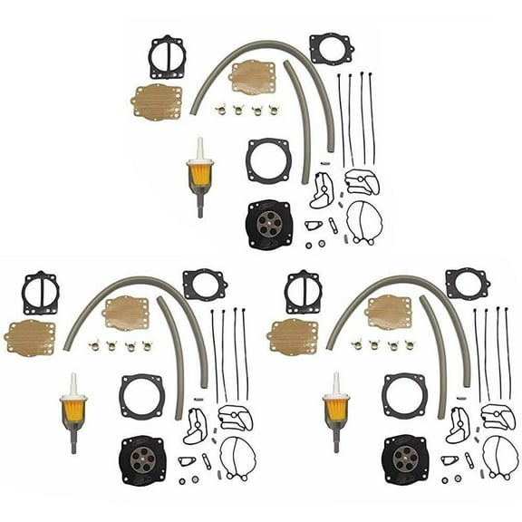 Wauebuly Carburetor Rebuild Kit for Kawasaki Jet Ski 900 1100 STX ZXI Keihin CDK-2 38-44mm 3Packs
