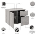 thumbnail image 4 of Pemberly Row 30W Office Storage Cabinet With Lockable Drawers in Platinum Gray, 4 of 7