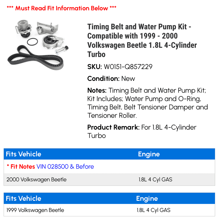 2000 vw beetle timing belt cheap