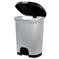 Hefty 7Gallon Premium Kitchen StepOn Trash Can, Pet Proof with Locking