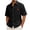 Black, variant on Ymyiu Mens Vacation Shirt Men's Western Shirts Short Sleeve Snap Plaid Cowboy Shirt Vintage Summer Casual Button Down Shirt Size M(Black, M)