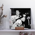 thumbnail image 5 of Wooden Vinyl Record Holder Display Stand - Tabletop Now Playing Album Cover Holder- Single CD Stand LP Display Shelf, 5 of 5