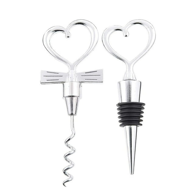 Birthday And Wine Beverage Heart Bottle Stoppers Shape Anniversary For Wedding Kitchen,Dining Bar