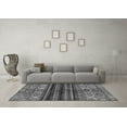 thumbnail image 3 of Ahgly Company Indoor Round Abstract Gray Modern Area Rugs, 8' Round, 3 of 4