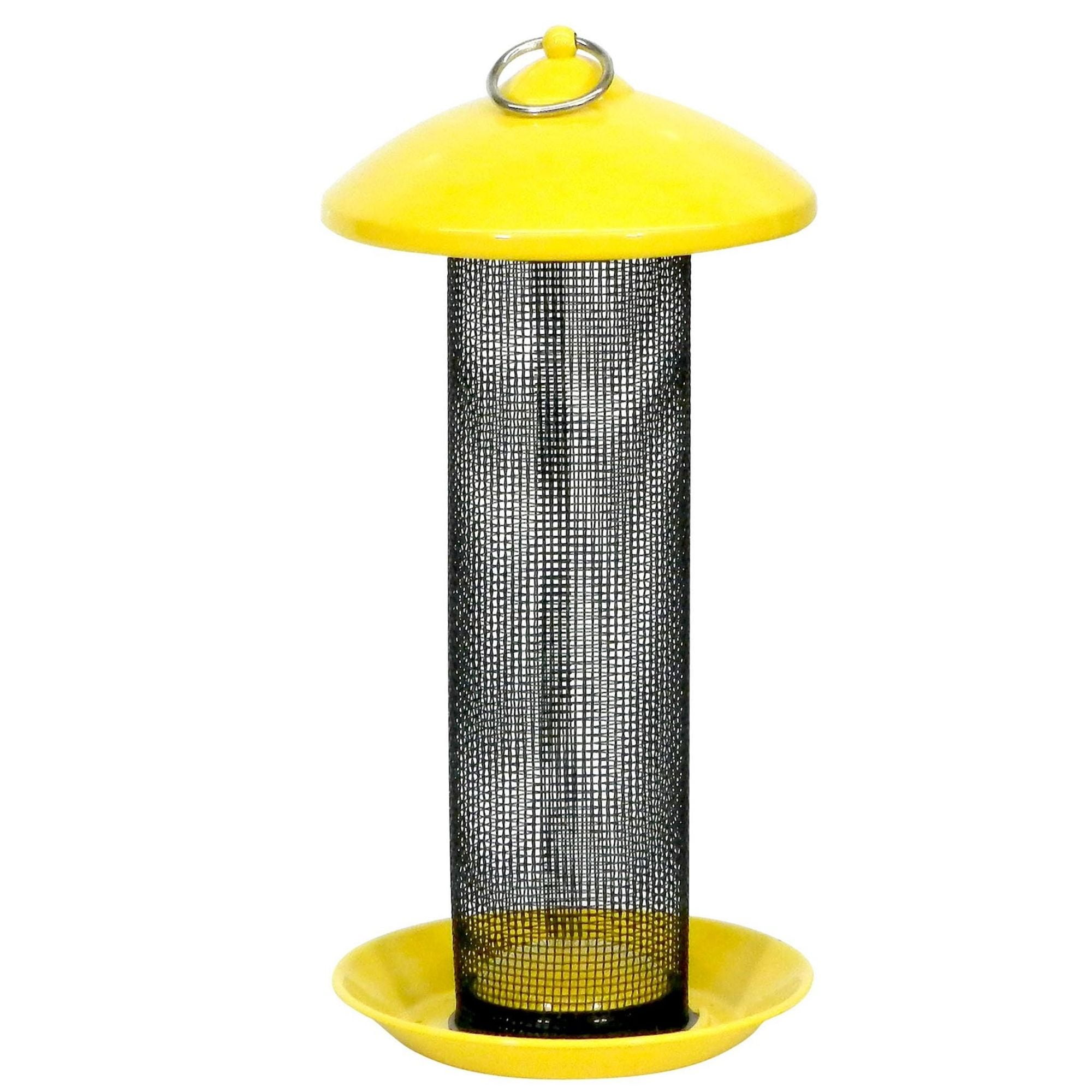 More Birds Finch Feeder, Metal ScreenThistle Seed, Yellow