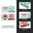 Dishwasher Cleaning Label Doublesided Dirty Sign Signs for