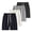 White Gray Navy Grey, variant on Men’s 4-Pack Cotton Athletic Shorts with Pockets, Elastic Waist Drawstring Lightweight Workout & Casual Shorts for Summer,L