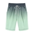 thumbnail image 2 of MELDVDIB Men's Shorts Summer Casual Beach Board Shorts Drawstring Elastic Waist Athletic Running Shorts with Pockets, Army Green 4XL, 2 of 3
