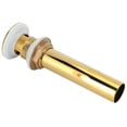 Gold Flap with Hole Bathroom Sink Drain Stopper AntiClog NonOverflow