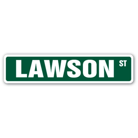 LAWSON Street Sign Childrens Name Room Sign | Indoor/Outdoor |  36" Wide