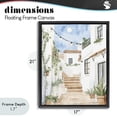 thumbnail image 4 of Stupell Industries Coastal Cozy Street Architecture Black Floating Frame Canvas Art, 17 x 21, by Svetlana Aleynikova, 4 of 8