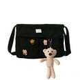 thumbnail image 2 of Bolso Bandolera para Mujer Mensajero Lona Japonesa (colgante Oso Caqui), 2 of 9