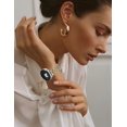 thumbnail image 3 of Wearlizer Metal Band Compatible with Samsung Galaxy Watch 9/8 40mm 44mm & Watch 8 Classic 46mm, Dressy Stainless Steel Chain Bracelet Band for Women, No Gap Adjustable Strap, 3 of 7