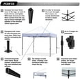 thumbnail image 3 of ABCCANOPY 10' x 10' White Outdoor Commercial Instant Shelter Metal Patio Pop-Up Canopy, 3 of 8