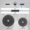 thumbnail image 2 of Gymax 66Lbs 2 in 1 Adjustable Dumbbell Set Strength Training Set Home Gym Exercise, 2 of 10