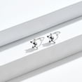 thumbnail image 4 of 2 uds.Pendientes de oreja de de animales de plata preciosos, pendientes de hipoalergénicos de plata para mascotas,, 4 of 8