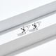 thumbnail image 4 of Pendientes de medio aro de gato preciosos, pendientes de oreja de animal con forma de para mascotas de plata, regalos para mujeres y, 4 of 8