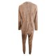 thumbnail image 5 of ICHUANYI Clearance Women's Casual Lattice Printed Suit Long Sleeve Blazer +Long Pants Two-piece Set(Khaki, M) ICHUANYI WER2023080709028, 5 of 6