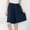 Navy, variant on Pitauce Womens Wide Leg Linen Shorts Casual Loose Baggy Bermuda Shorts Summer Palazzo Lounge Shorts with Pockets, S-4XL