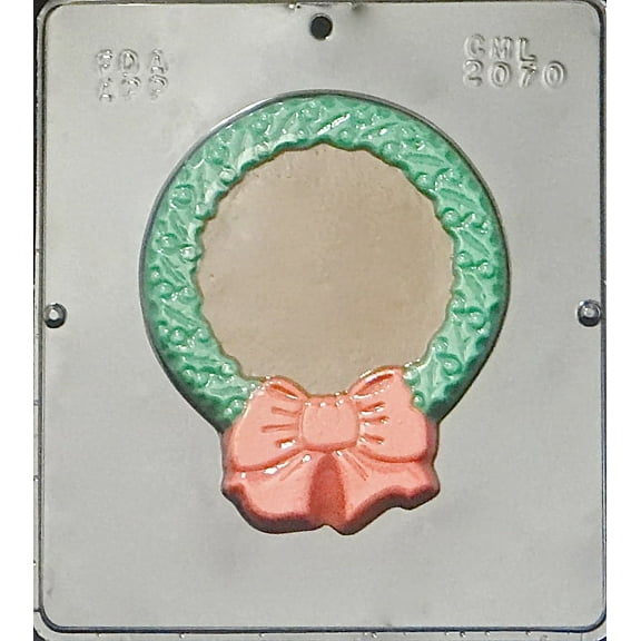 2070 Christmas Wreath Chocolate Candy Mold