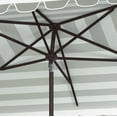thumbnail image 4 of SAFAVIEH Outdoor Collection Vienna 6.5 x 10-Foot Rectangle Umbrella Grey/White, 4 of 7