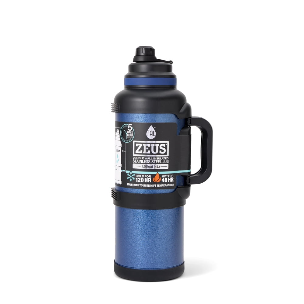 TAL Stainless Steel Zeus Water Bottle 3 Liter, Navy Blue