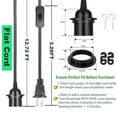 thumbnail image 2 of Kit de cables de lámpara colgante Zarnicy E26/E27, 5 m, 110 V, paquete de 2, 2 of 7