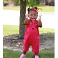 thumbnail image 5 of No-Strip Sensory Friendly Toddler Bear Romper in Pink/Brown, 5 of 7