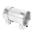 thumbnail image 3 of 2.5in exhaust pipe connector heavy duty metal alloy double clamp, 3 of 5