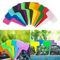 thumbnail image 5 of 100Pcs Plastic Stick T Plant Labels Garden Pot Tray Flower Tag Free Marker (Coffee color), 5 of 7
