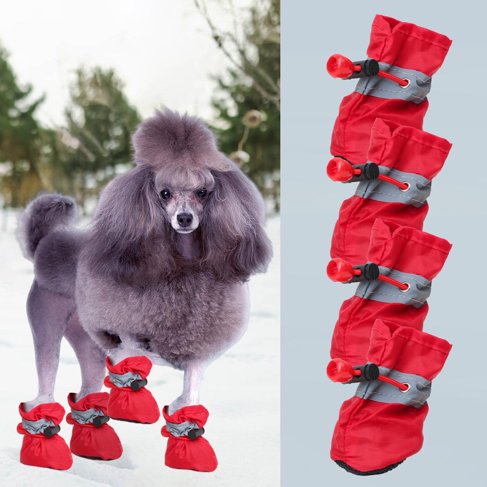 kkbbma Savings Clearance 4pcs Dog Shoes Dog Shoes for Small Dog