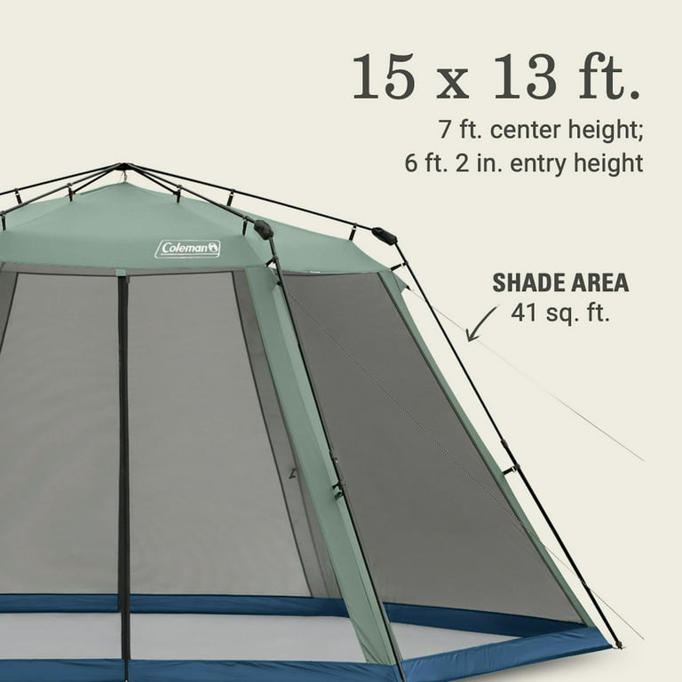 Coleman, Screen Canopy Tent, 15 x 13, Instant Setup Shade
