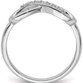 thumbnail image 2 of Sterling Silver Rhodium-Plated Cz Infinity Ring (Size 7) Made In China qr5885-7, 2 of 5