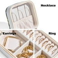 thumbnail image 3 of Mother's Day Firefly Compact Jewelry Box with Imitation Metal Nylon Zipper and Small Grid Organizer, 3 of 6