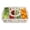 4 compartments, variant on LAKNUY Divided Plastic Serving Tray with Lid & Handle, 4 Compartment Portable Snackle Box for Fruit, Candy, Veggies, Picnic & Party
