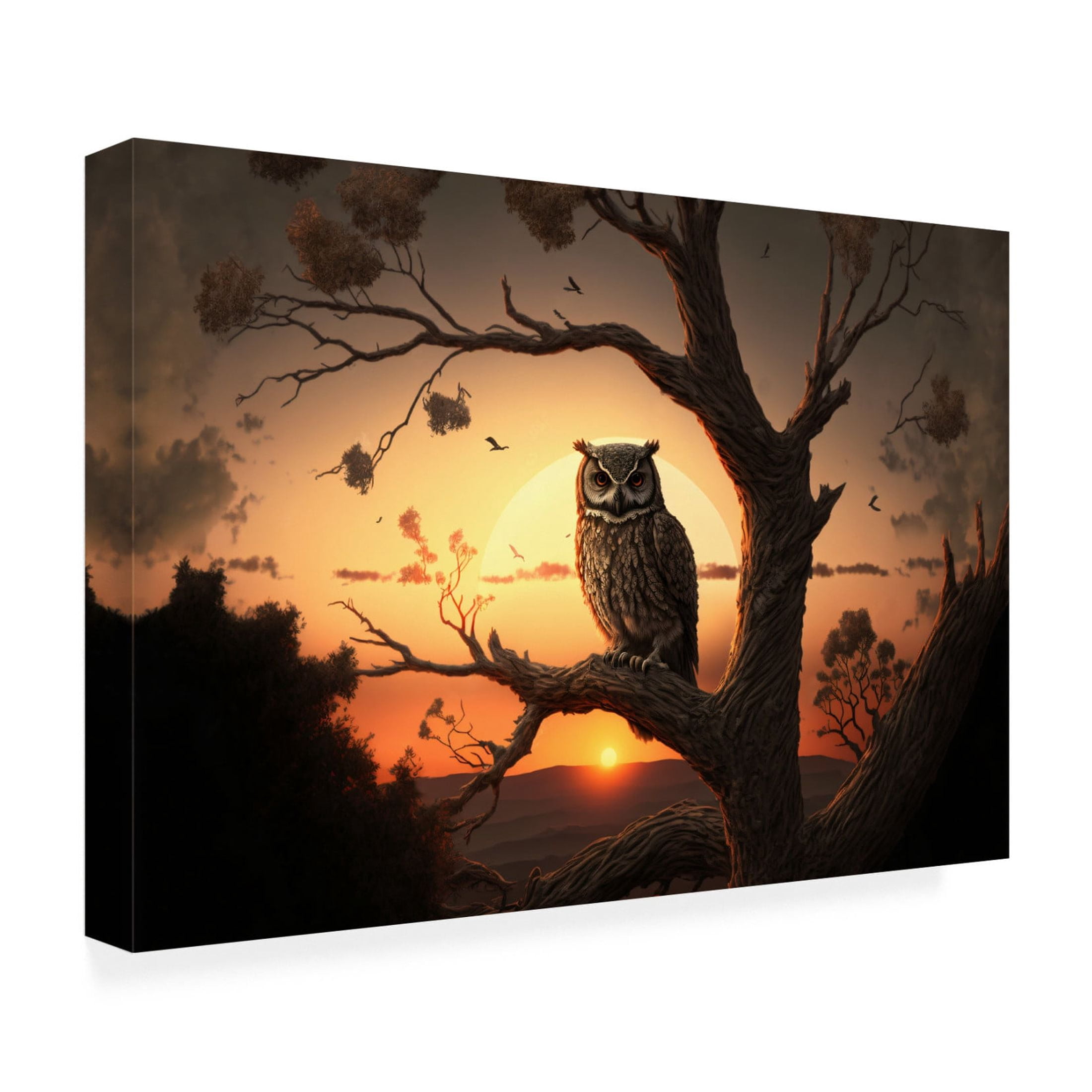 Canvas Wall Art - Ray Heere 'Woodland Animals 11' Wall Art for Living Room, Bedroom, or Office Décor by Trademark Fine Art - 32 x 22 Inches