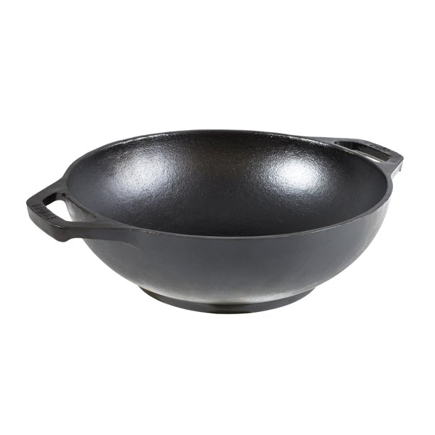 Lodge Logic 9" Cast Iron Mini Wok with double loop handles, L9MW