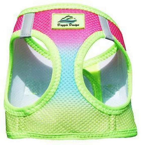 American River Choke-Free Dog Harness by Doggie Design - Rainbow Ombre - Medium