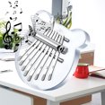 thumbnail image 4 of Mini Kalimba Thumb Piano 8 teclas, Piano de dedo acrílico portátil para niños y adultos, regalos musicales de bolsillo para principiantes Fokelyi 222866-1, 4 of 9