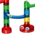thumbnail image 4 of Joyfy 150 Pcs Glowing Marble Run, Construction Building Blocks Toys with 5 Glow in The Dark Glass Marbles, Birthday Easter Gift for Boys & Girls, 4 of 8