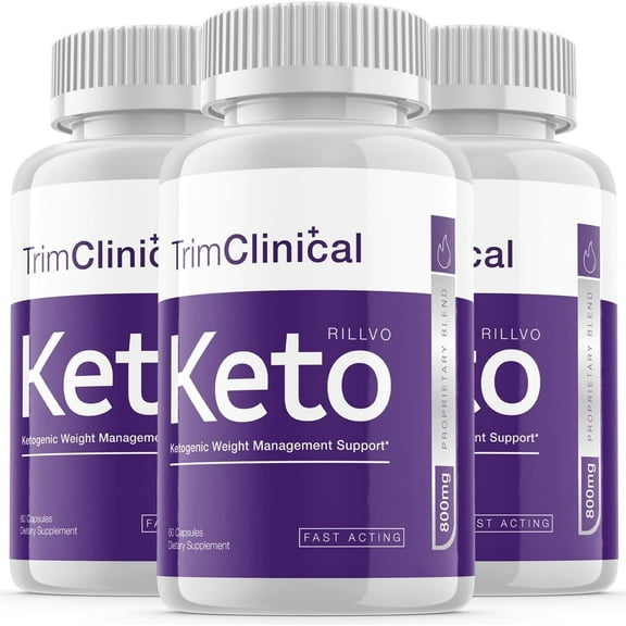 3 Pack Trim Clinical Keto Advanced Ketogenic Formula 180 Capsules