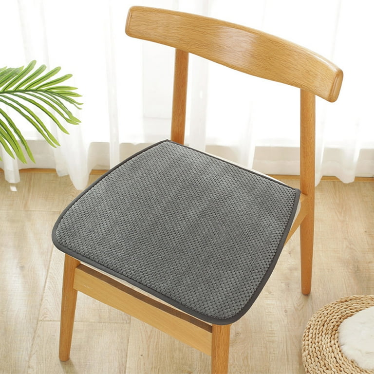Ovzne Memory Foam Chair Cushions, Comfortable Pads for Dining Room, Kitchen  Table, Office Chairs, Stay in Place Backing, Comfortable Microfiber Seat  Pad Cushion Gray Clearance 