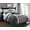Gray/Charcoal/Blue, variant on Chezmoi Collection 7-Piece Medallion Patchwork Comforter Set, California King, Black/Gray/Light Gray