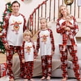 thumbnail image 1 of 2023 Winter Cartoon Print Christmas Pajamas Set Parent-child Matching Clothes Cute Soft Sleepwear Xmas Family Look Outfit Pyjama, 1 of 3