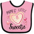 thumbnail image 3 of Inktastic Mimi's Little Sweetie with Heart Cookie Boys or Girls Baby Bib, 3 of 4