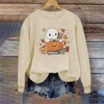 thumbnail image 2 of Fjofpr Sweatshirts for Women Graphic Halloween Sweatshirt for Women 2024 Women's Halloween Long-sleeved Crew Neck Pullover Printed Casual Fashion Top, 2 of 4