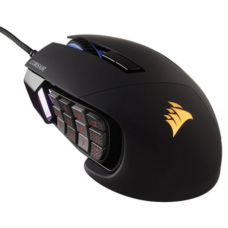 Corsair Scimitar RGB PRO Optical MOBA/MMO Gaming Mouse with Exquisite Button (Best Moba Gaming Mouse)